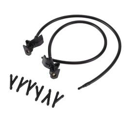 RATCHROLL Windshield Washer Nozzle for Ford Explorer 2011-2015 Front W/ 6 Pcs Y Hose Connector Car BB5Z17603A Black Plastic 1 Set