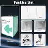 iPriro Ultra White Glass Betta Aquarium Starter Kits 1.5 Gallon