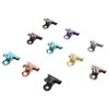 10pcs Colored Hinge Clips Dustproof Rustproof Electroplated Metal Hinge Clips