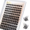 BEFER Lash Clusters, 108 Pcs 3D Curl Eyelash Clusters Volume