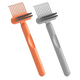 ieron 2 Pieces Hair Brush Cleaning Tool Comb Cleaning Brush 2 in 1 Hair Brush Cleaning Comb with Embedded Comb for Easy Removal of Hair and Debris Suitable