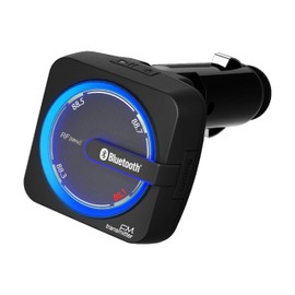 Kashimura NKD-186 Bluetooth FM Transmitter, Rainbow Illumination, 1 USB Port, 2.4A, Compatible with 12V/24V Vehicles