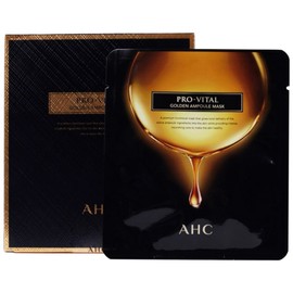 AHC Pro Vital Golden Ampoule Mask Pack 25g, 1 sheet, 80 packs, 1 pack / AHC 프로 바이탈 골든 앰플 마스크팩 25g 1매입, 80개입, 1개