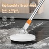 Spin Mop Bucket with Wringer System Extended Mop Handle 61＂Mop