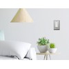 OKAWYC Single Decorator Light Switch Cover Aria Metal Wall Plate,