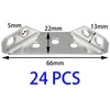 24 PCS Stainless Steel Triangle Support Frame Corner Brackets, Furniture