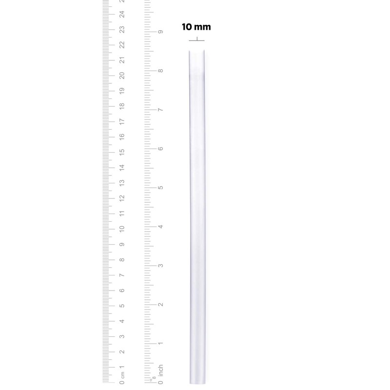 Comfy Package Jumbo Smoothie Straws - 100 Pack, Clear Plastic