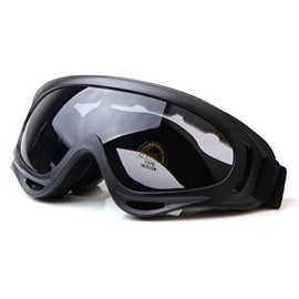 Haifly Protective Over Glasses Goggles Safety Ski Snowboard Bicycle Cycling Motorcycle Goggles Black