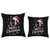 Party Outfit Christmas Pajamas Women Wine Glass Wine Throw Pillow