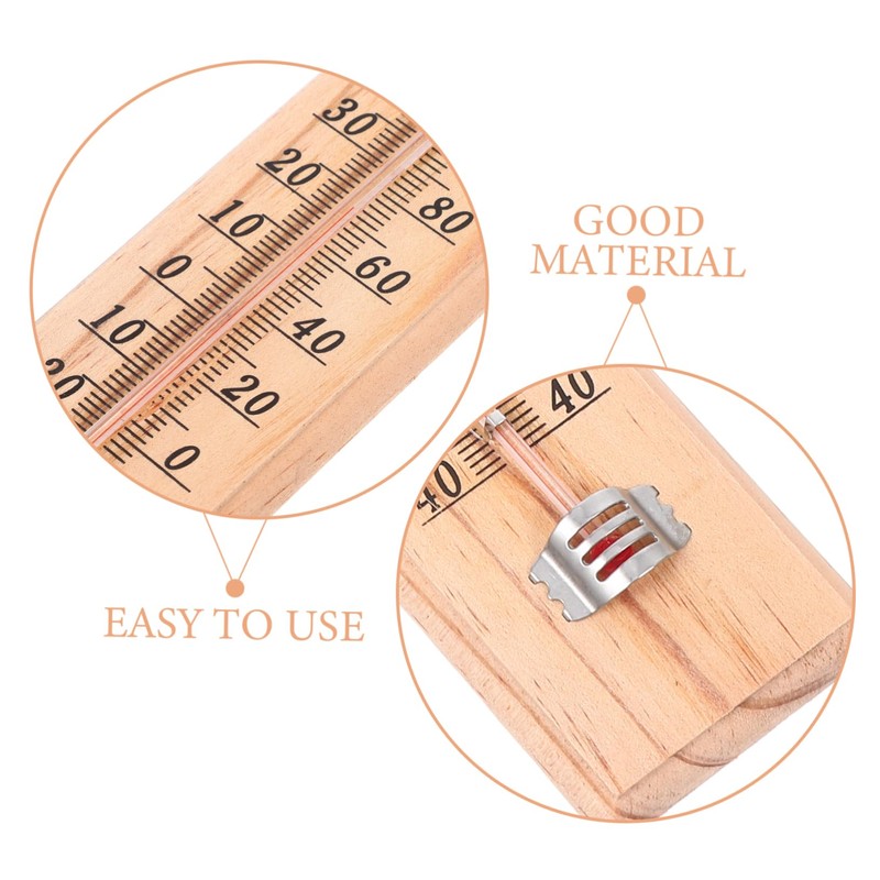 Kisangel 2pcs Thermometer Outdoor Temperature Gauge Outside Temperature Gauge Outdoor