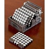 5-Pc. Retro Typewriter Coaster Set - Vintage Style with 4