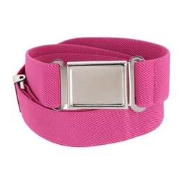 CTM® Kids' Adjustable Elastic Belt with Magnetic Buckle, Fuchsia