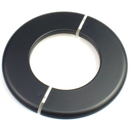 FDXGYH 2 Pcs ID 3.0 Inch ABS Wall Split Flange Self-Adhesive Tape Round Escutcheon Plate Cover for Water Pipe Faucet Decoration Accessories