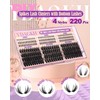 Spiky Lash Clusters 60D 80D 100D Volume Eyelash Cluster Spikes