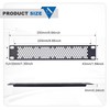 GeeekPi Vented 1U Blank Panel Metal Rack Bracket for DeskPi