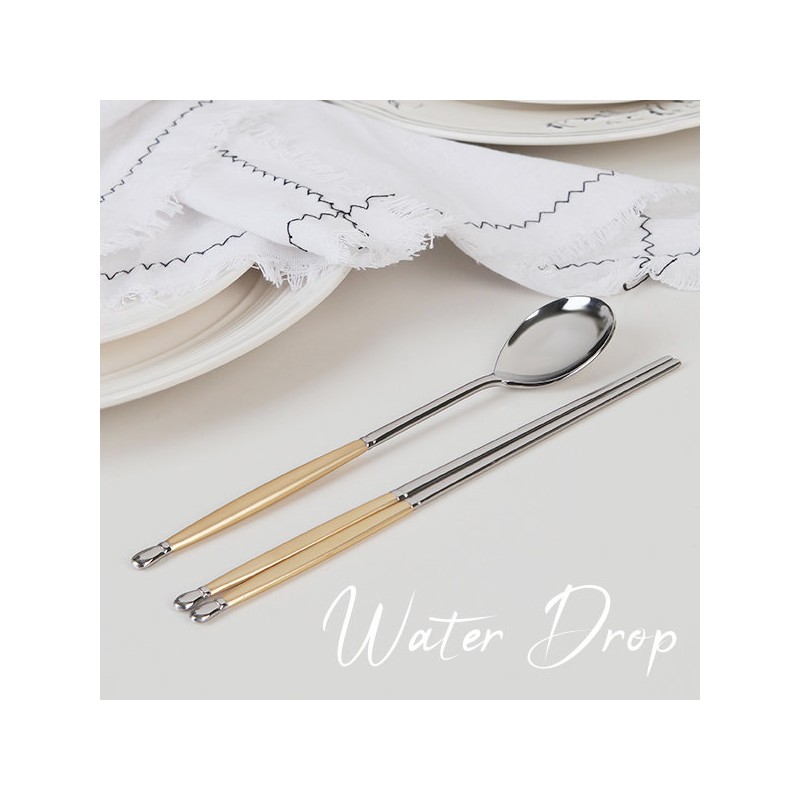 Golden Bell Water Drop Sanding Spoon Set / 골든벨 물방울