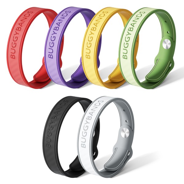 BuggyBands Mosquito Repellent Bracelets,12 Pack Silicone Mosquito Repellent Bands with