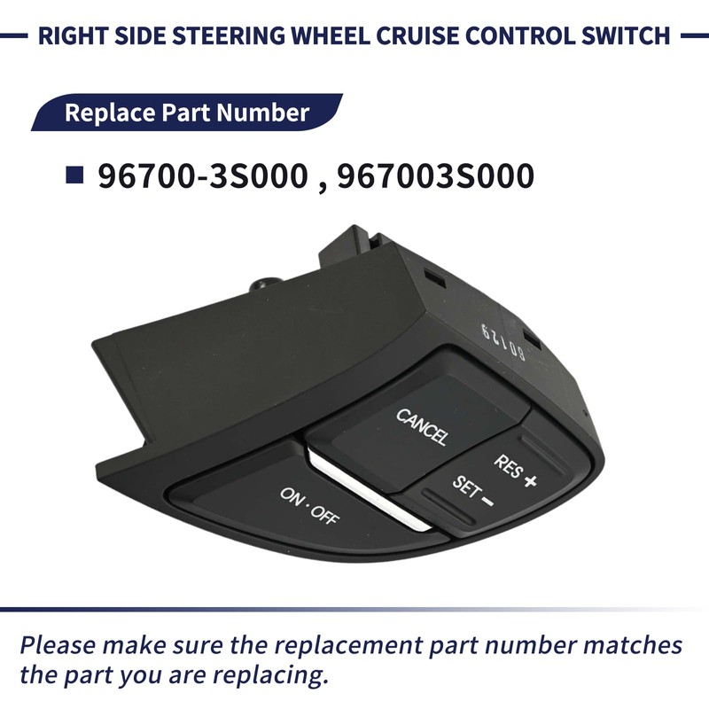 Magimaker Right Side Steering Wheel Cruise Control Switch Compatible with