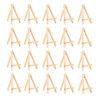 20 Pcs Tripod Stand Easel Wooden Easel Tabletop Mini Display