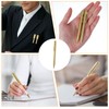 100 Pcs Gold Ballpoint Pens, 4 Inch Metal Slim Ballpoint