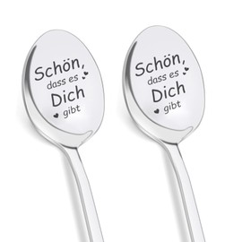 Set of 6 Coffee Spoons, Mum and Dad Gifts with Engraving E