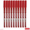 Goldex Klassy RED 10 x 0.7mm Fine Tip Ballpoint Pens