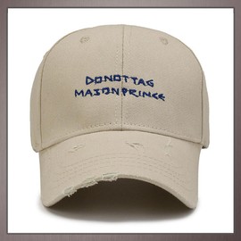 One Limitation CP166 Hat, Cap, English, Logo, Vintage Damaged Design, Stylish, Men's, Women's,, Black, Free size