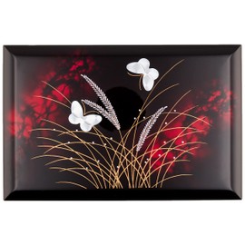 Nakatani Brothers Shokai Yamanaka Lacquerware Artisan Jewelry Box (with Music Box), Bekko Musashino 33-3713