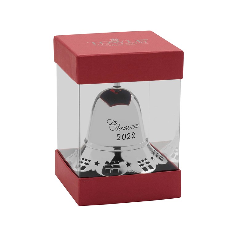 Towle 2022 Silver-Plate Musical Bell Ornament, 42nd Edition