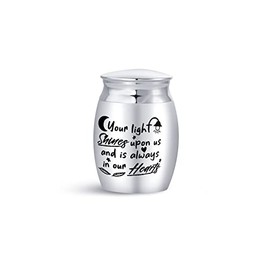 MiniJewelry Mini Cremation Urn for Human Ashes Mom Dad Brother Sister Daughter Son Brother Sister Sepulchral Cinerary Funeral Keepsake Memorial