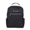 KENNETH COLE REACTION Chelsea Chevron Laptop Backpack Black 15” Laptop