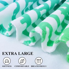 LXTOPN Microfibre Beach Towel, Large Beach Towel, 145 x 200 cm for Women, Swimming, Beach, Travel, Sports, Fitness