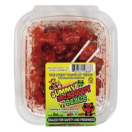 Alamo Candy Gummy & Bloody Bears Crawling in Chamoy & Chili, Sweet & Sour - 8 Ounce, 1 Count