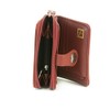 Stone Mountain USA Small Zip Around Leather Wallet, Red
