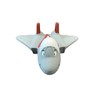 TOPGUM Biter Pilot Airplane Teething Toy 100% Natural Havea Rubber