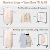 2 Pack Space Saving Hanging Garment Bags with Self Compression