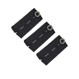 More of Me to Love Pregnancy Waistband Extender, Black, 3-Pack - A Must Have Maternity Solution!