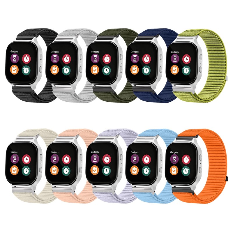 Harikiri 2 Pack 20mm Braided Nylon Watch Straps With Gizmo