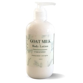 Nature Skin Shop Goat Milk Shea Body Lotion, Eczema Relief and Anti-aging (Unscented)