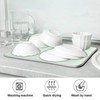Yulife - Alfombrilla de secado de platos, diseño de lunares,
