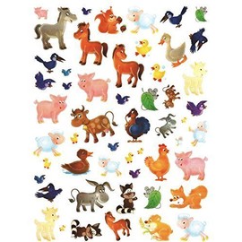 Barnyard Animal Fun! (53 Stickers, 1-1) by Current
