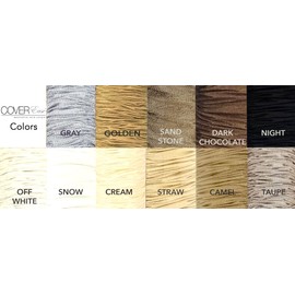 Night Lamp Cord Cover Thin-Style Faux Silk 9 ft long Black