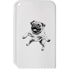 Azeeda 'Jumping Pug' Plastic Ice Scraper (IC00033904)