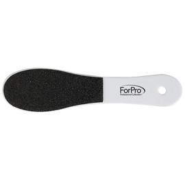ForPro Professional Collection One ‘N Done Pedi File, Disposable Pedicure File for Feet & Heels, Double-Sided, Black 60/White 180 Grit, 9.5” L, 12-Count