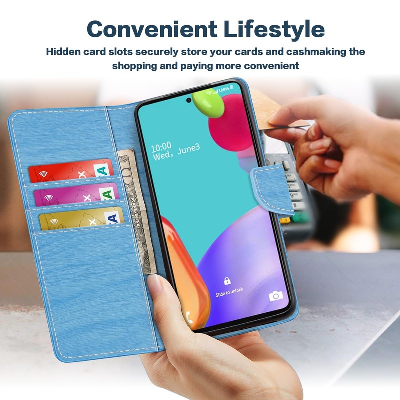 Shantime Leather Wallet Case Compatible with AGM Glory G1S Pro,
