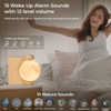 INSSISAIN Moon Lamp with Alarm Clock, 10 Calming Tones with