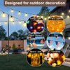 MuliVid 6 Pack 10FT String Light Poles for Outdoor,Metal Lights