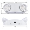 GRUENLICH LED Emergency Light with Battery Backup, 2 Adjustable Bug