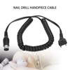 Electric Nail Drill Cable, Antioxidant Nail Drill Handpiece Cable, Three
