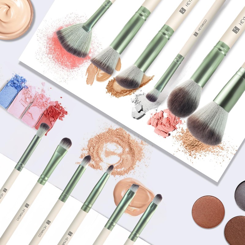 HEYMKGO Makeup Brush Set, 12 Pieces, Diversity Make Up Brush
